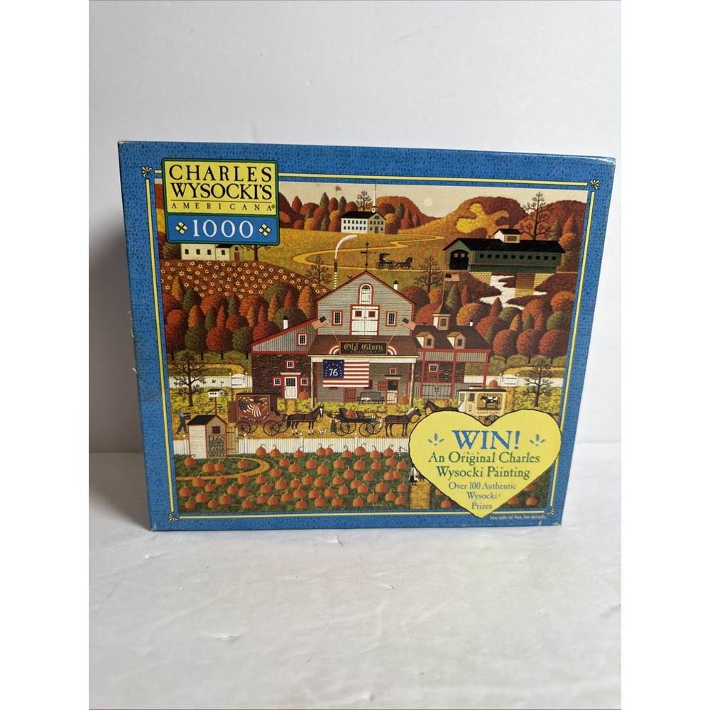 2003 Charles Wysocki Old Glory Farms 1000 Piece Puzzle - Milton Bradley